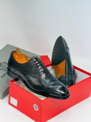 Quality Maurizio Black Leather Oxford Men's Shoes