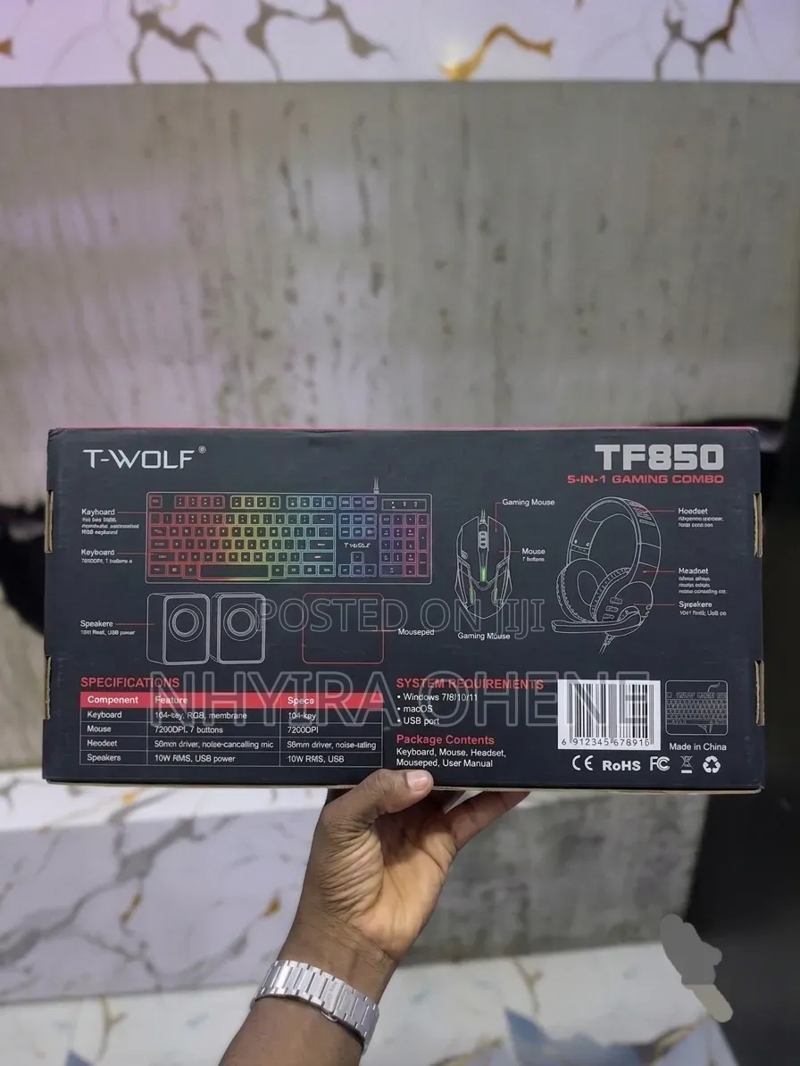 T-Wolf 5 in 1 Gaming Keyboard