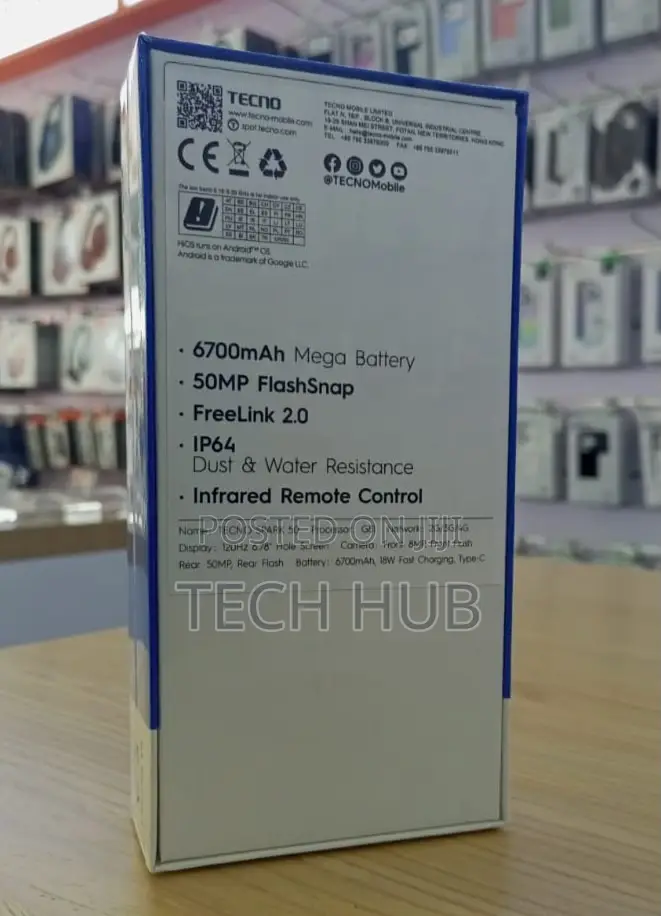 New Tecno Spark 50 128 GB Black
