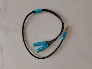 Audio Splitter Cable Or Headphone/Microphone Splitter.