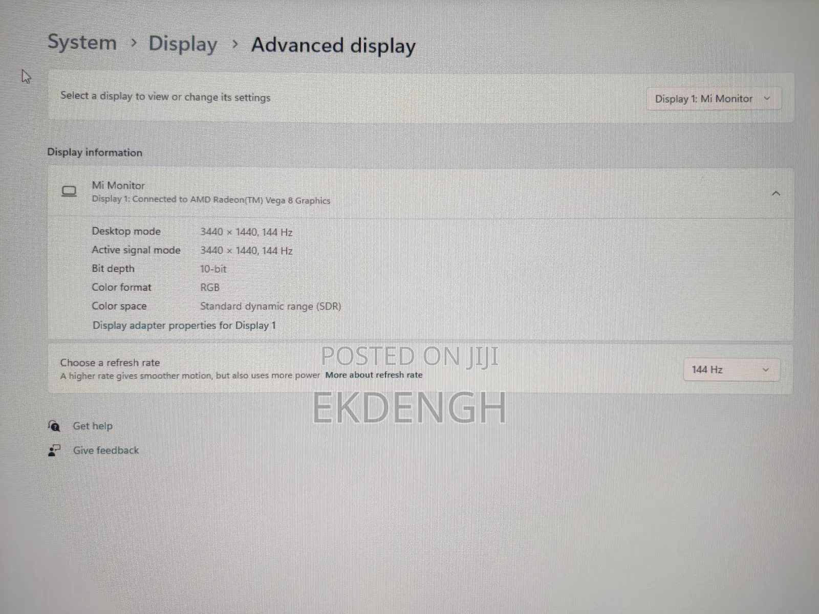 Xiaomi Xmmntwq34 Curved Gaming Monitor 34" Ultrawide (3440×1440) 144hz