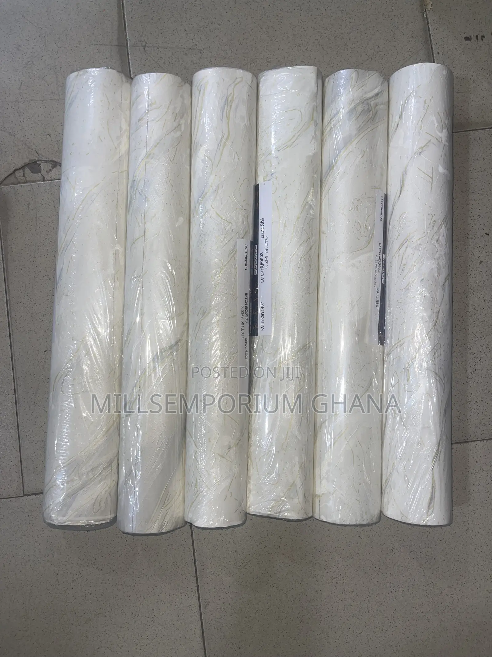Premium White, Gold Blue Marble Wallpaper | Millsemporiumghana