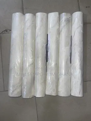Premium White, Gold Blue Marble Wallpaper | Millsemporiumghana