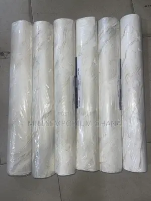 Premium White, Gold Blue Marble Wallpaper | Millsemporiumghana