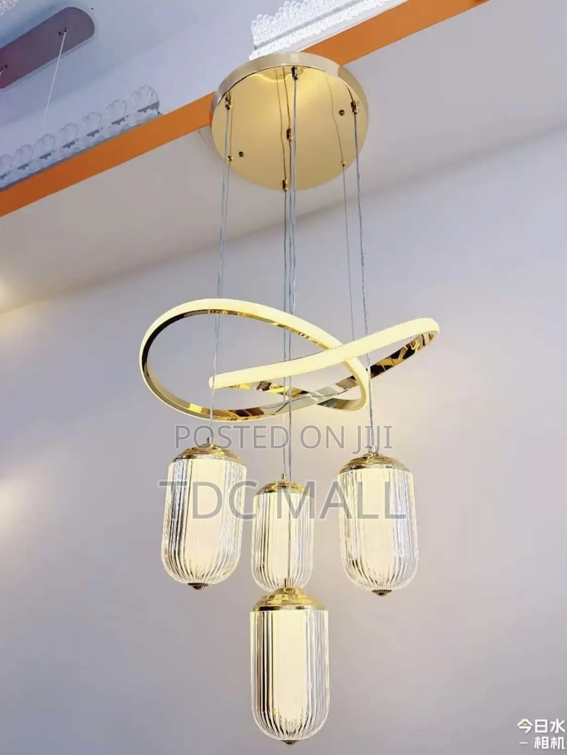 Modern 3 Steps Crystal Hanging Chandelier