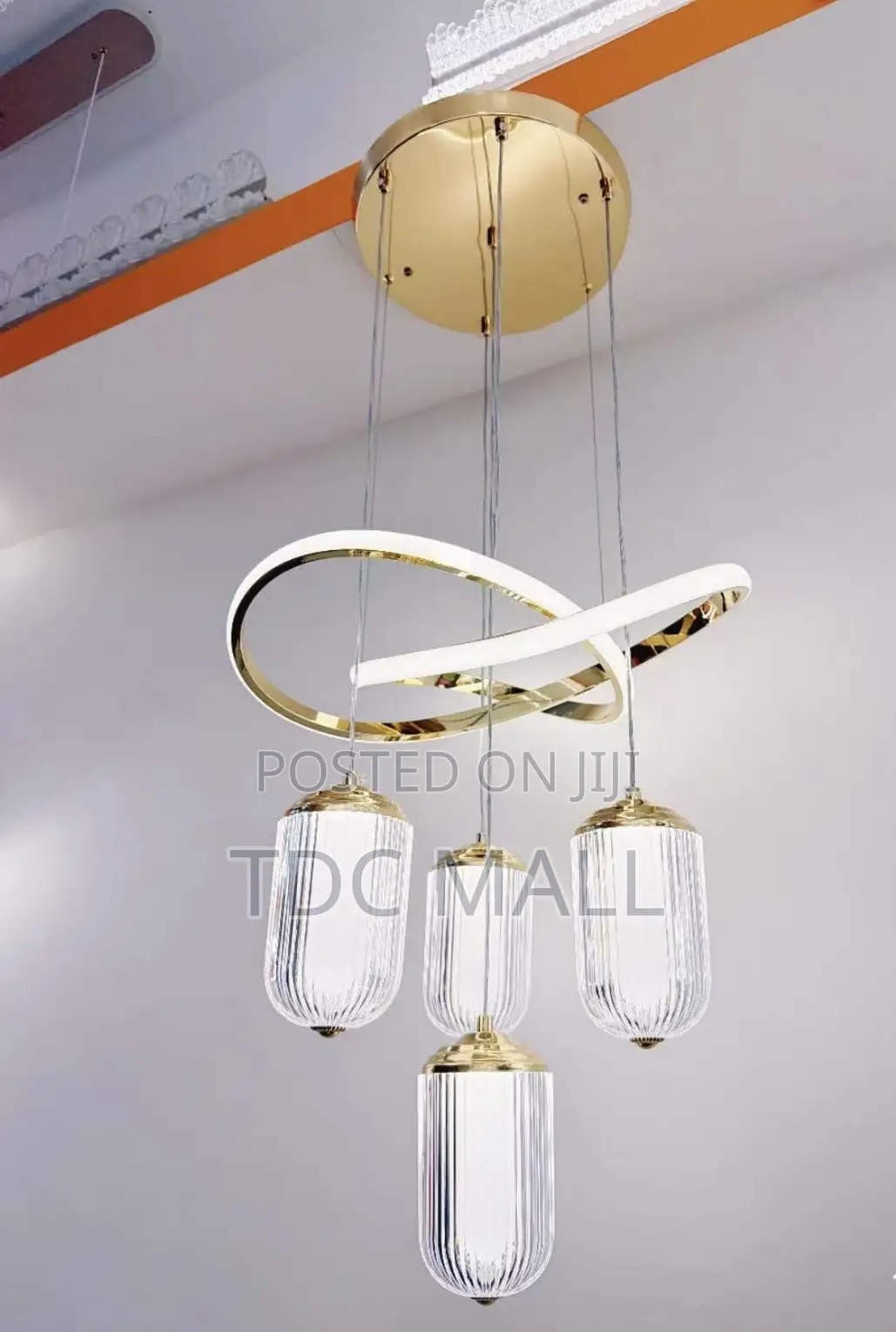 Modern 3 Steps Crystal Hanging Chandelier