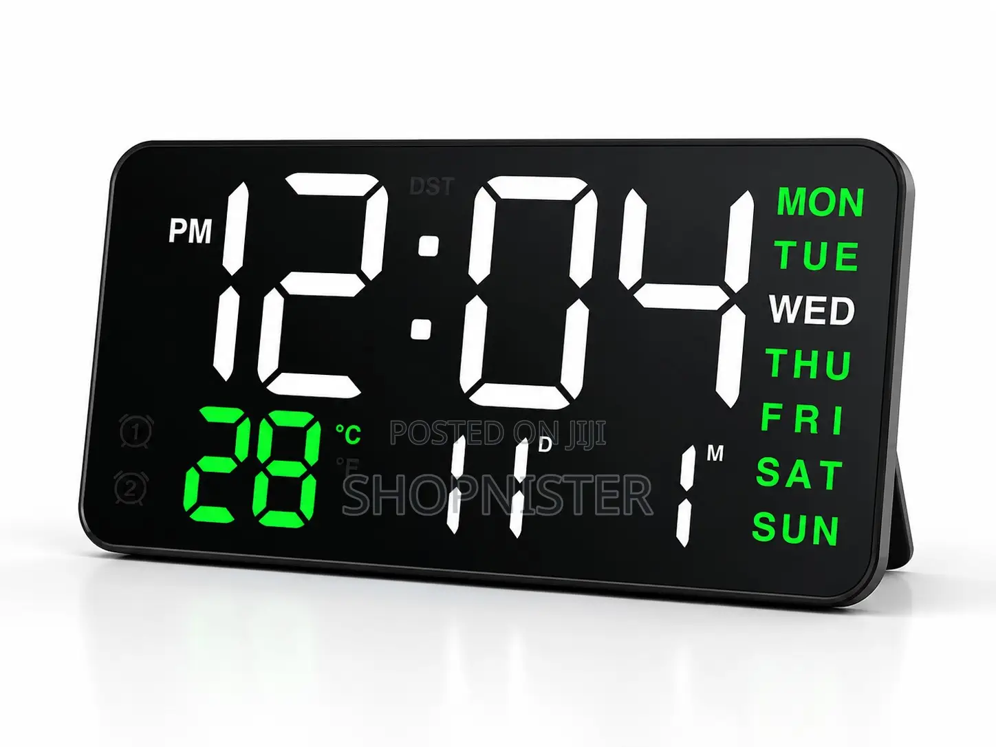 Led Digital Clock – Large Display With Temperature,