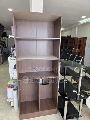 Slightly Used Wood Cabinet Bookshelves