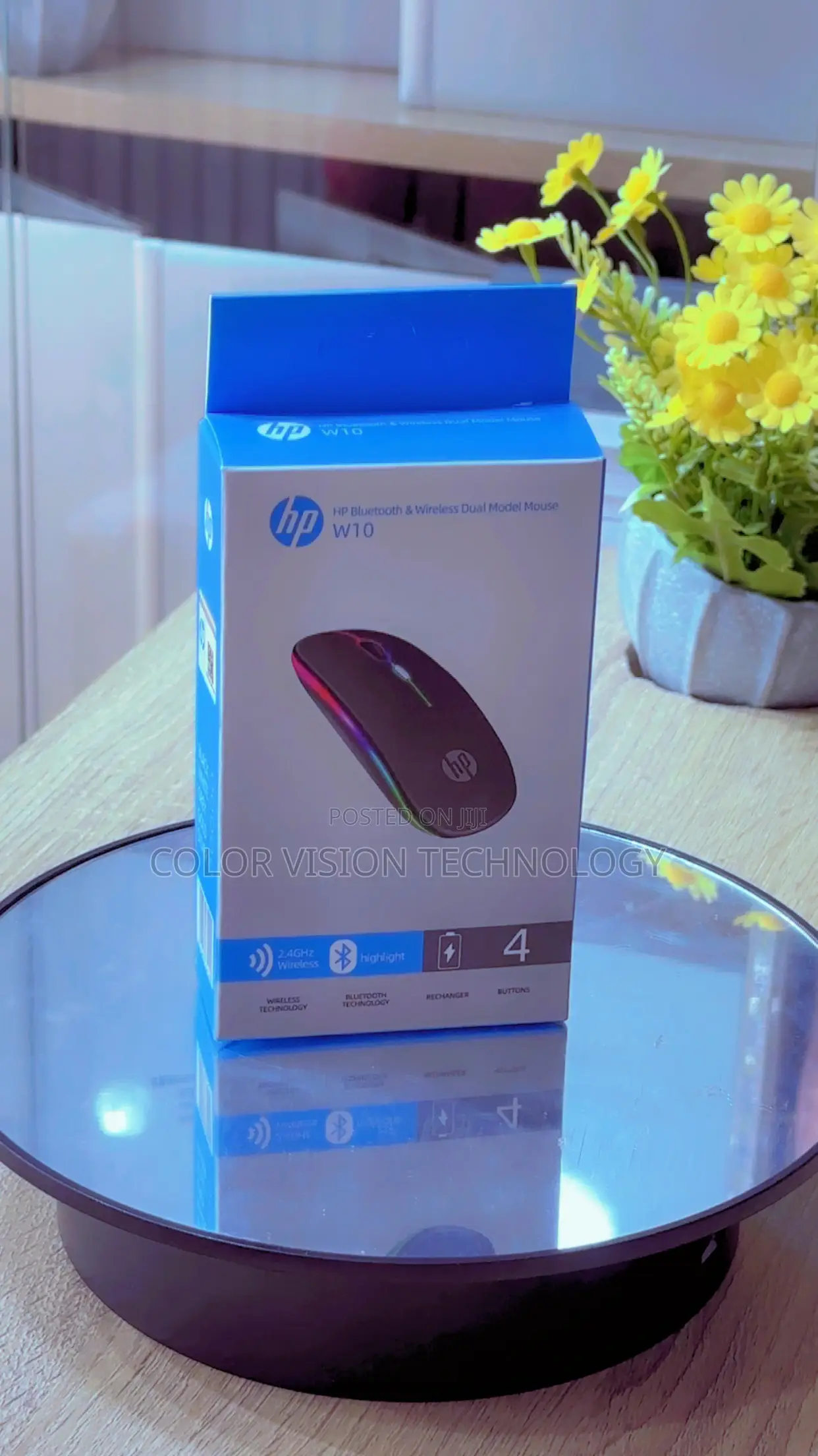 Hp W10 Bluetooth Wireless Dual Model Mouse