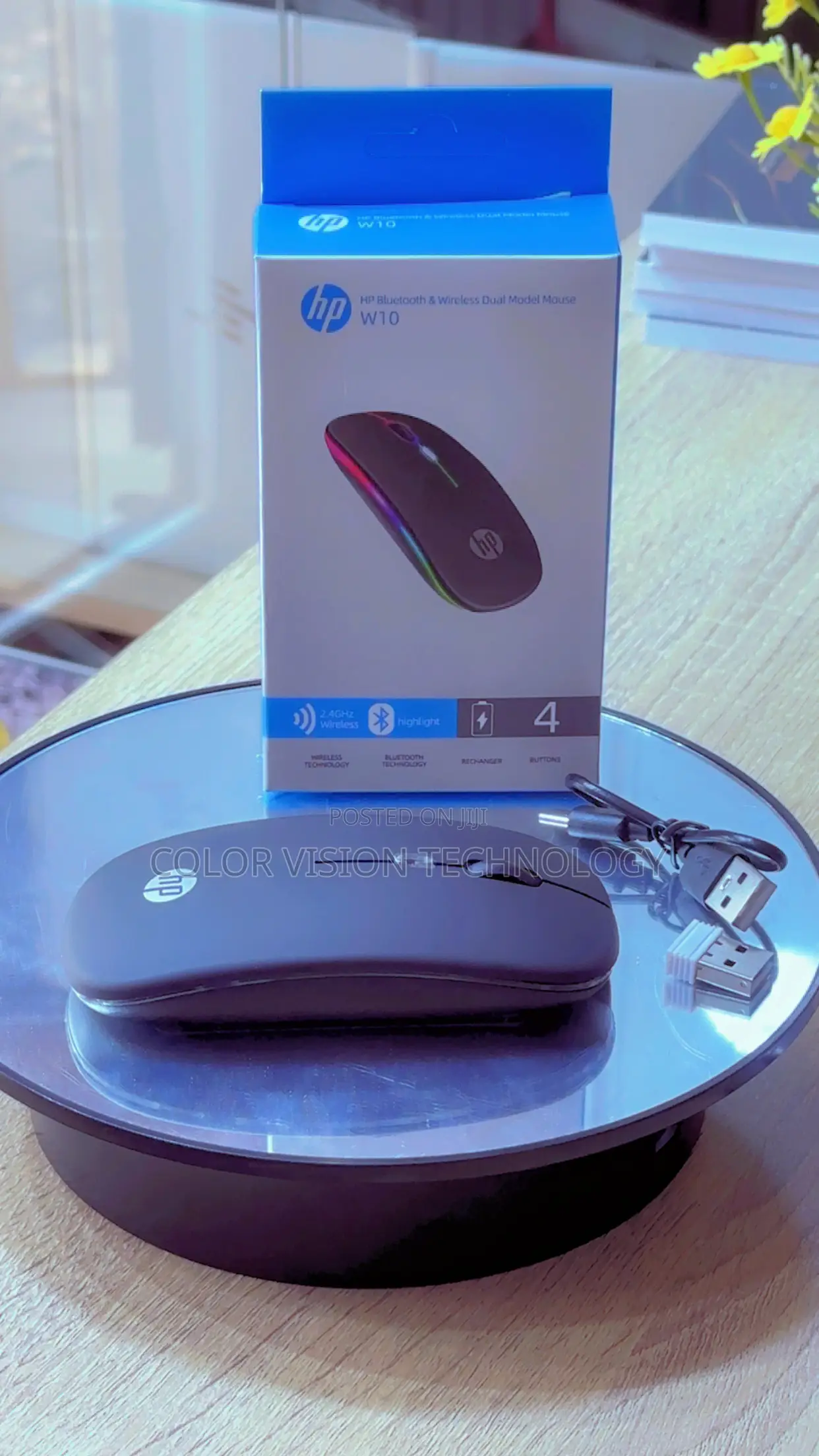 Hp W10 Bluetooth Wireless Dual Model Mouse