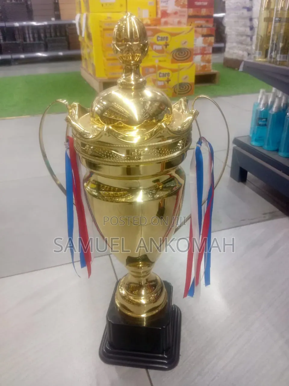 Large Gold Champion Trophy /Award Cu