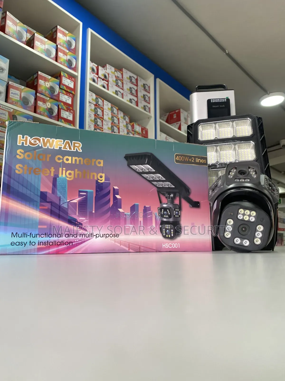 Solar Camera With Streetlight (2lense) 400w