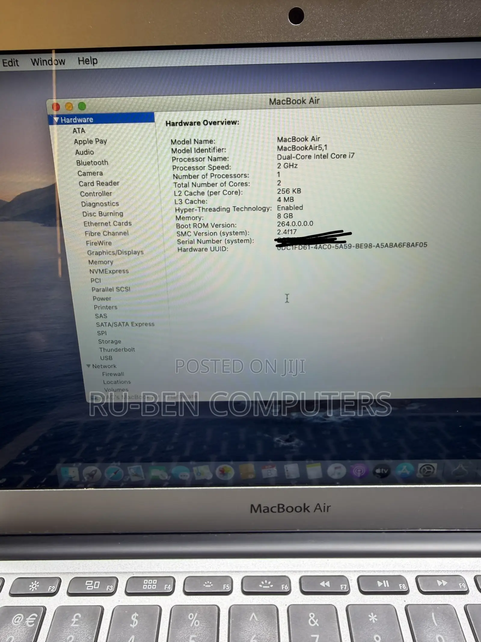 Laptop Apple MacBook Air 2012 8GB Intel Core i7 SSD 256GB