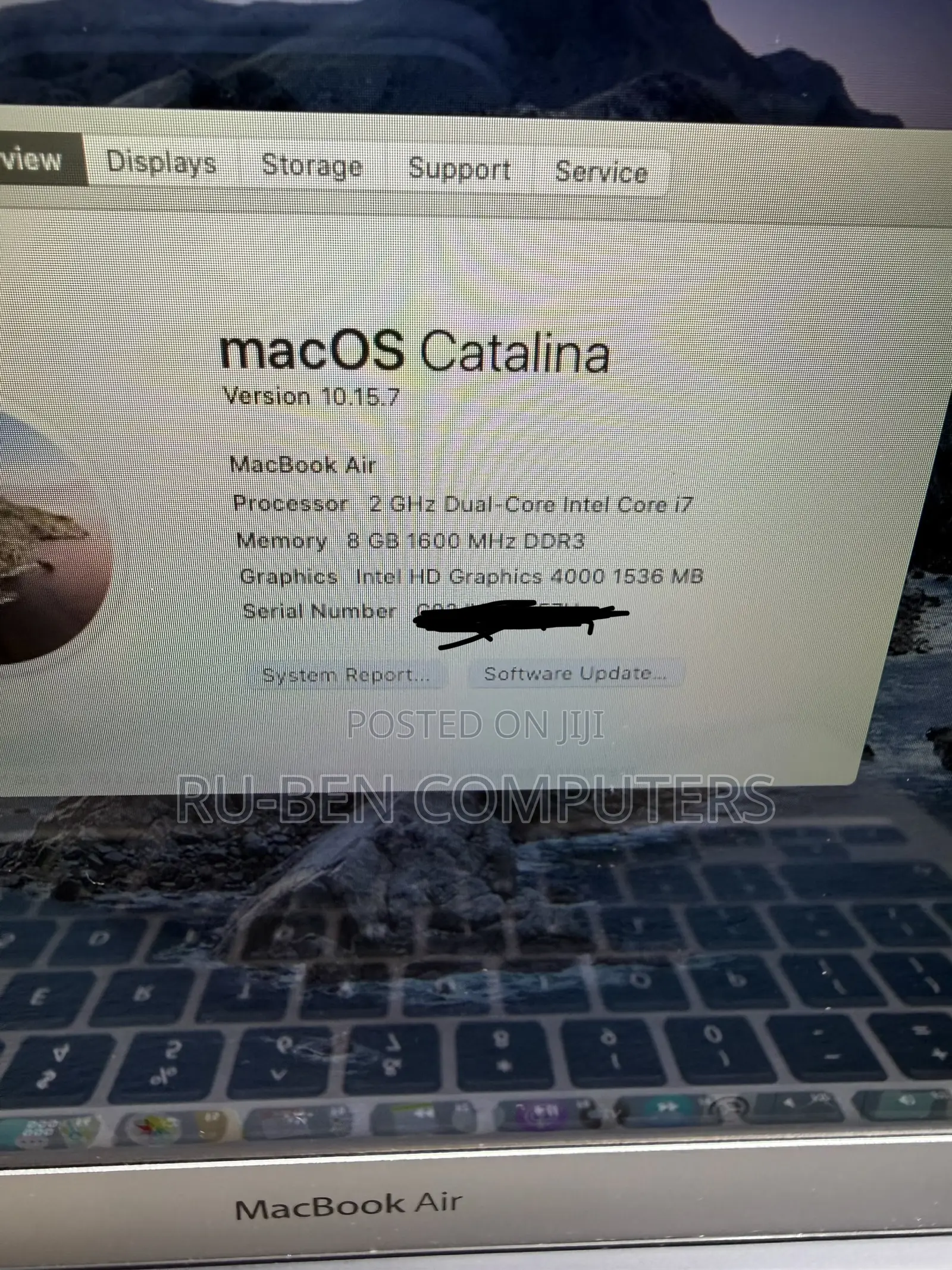 Laptop Apple MacBook Air 2012 8GB Intel Core i7 SSD 256GB