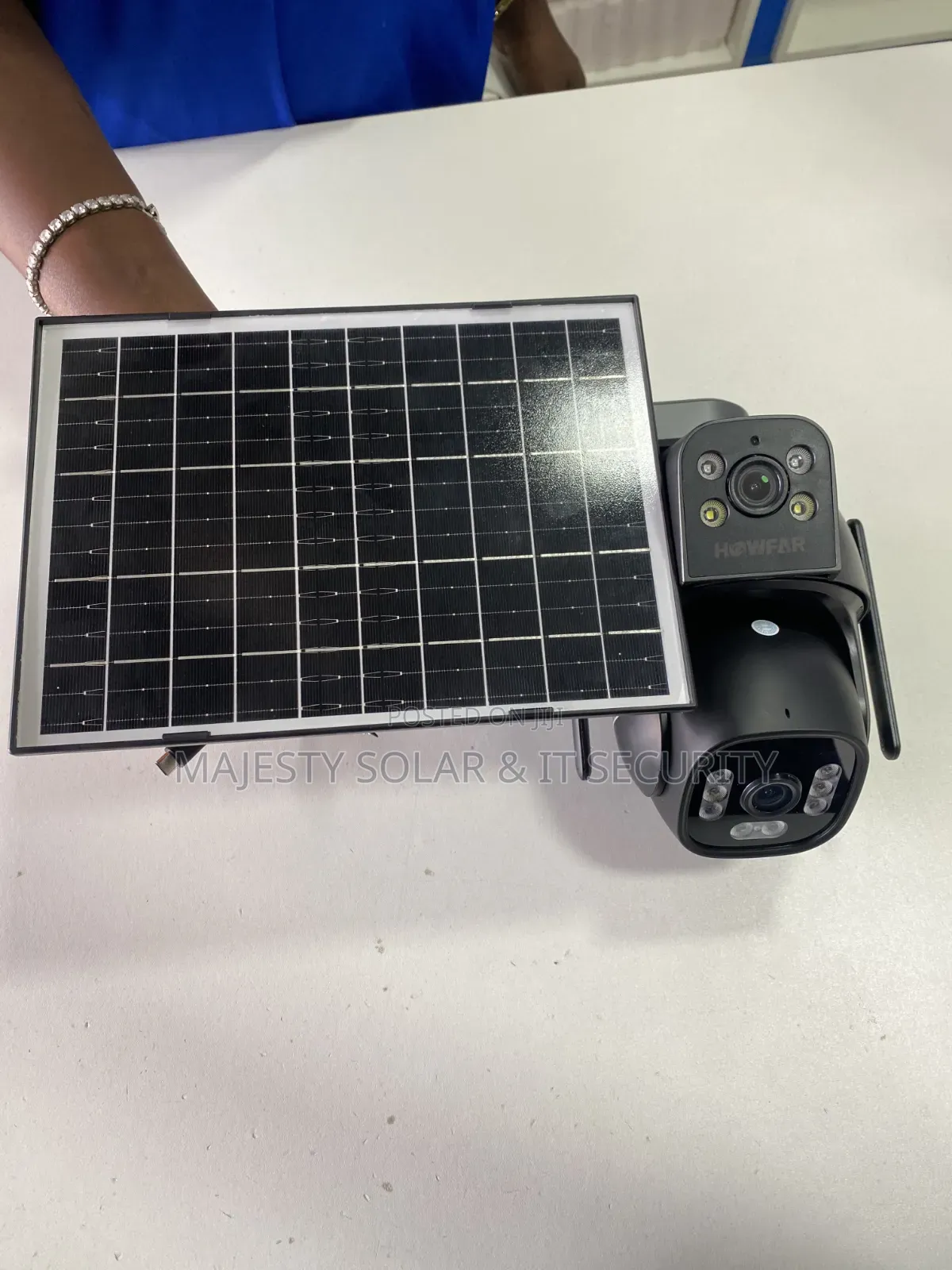 Hd Outdoor Solar Camera Dual Lense