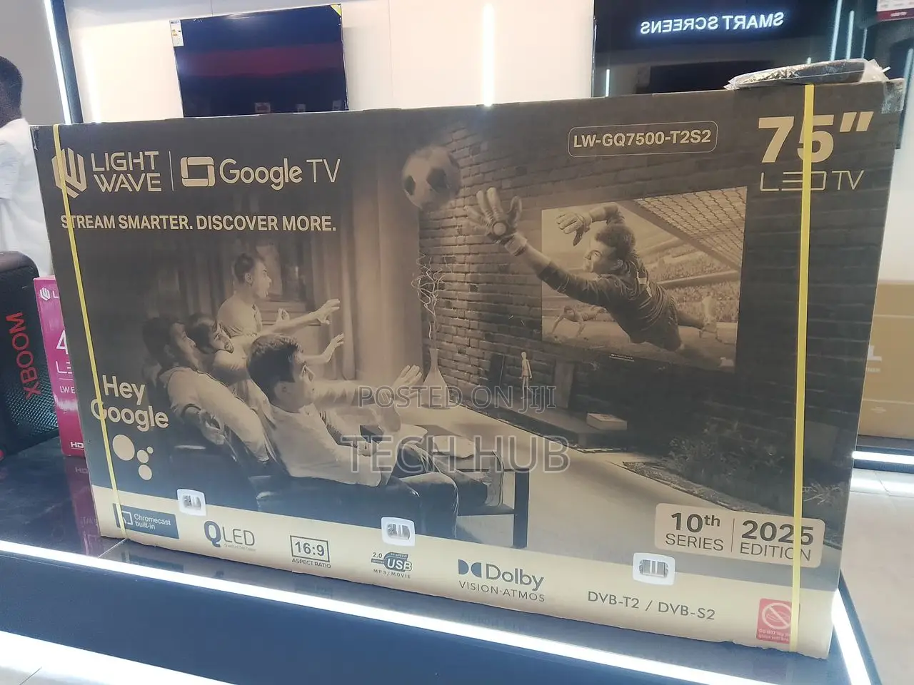 Light Wave 75inch Google Qled Tv - Uhd