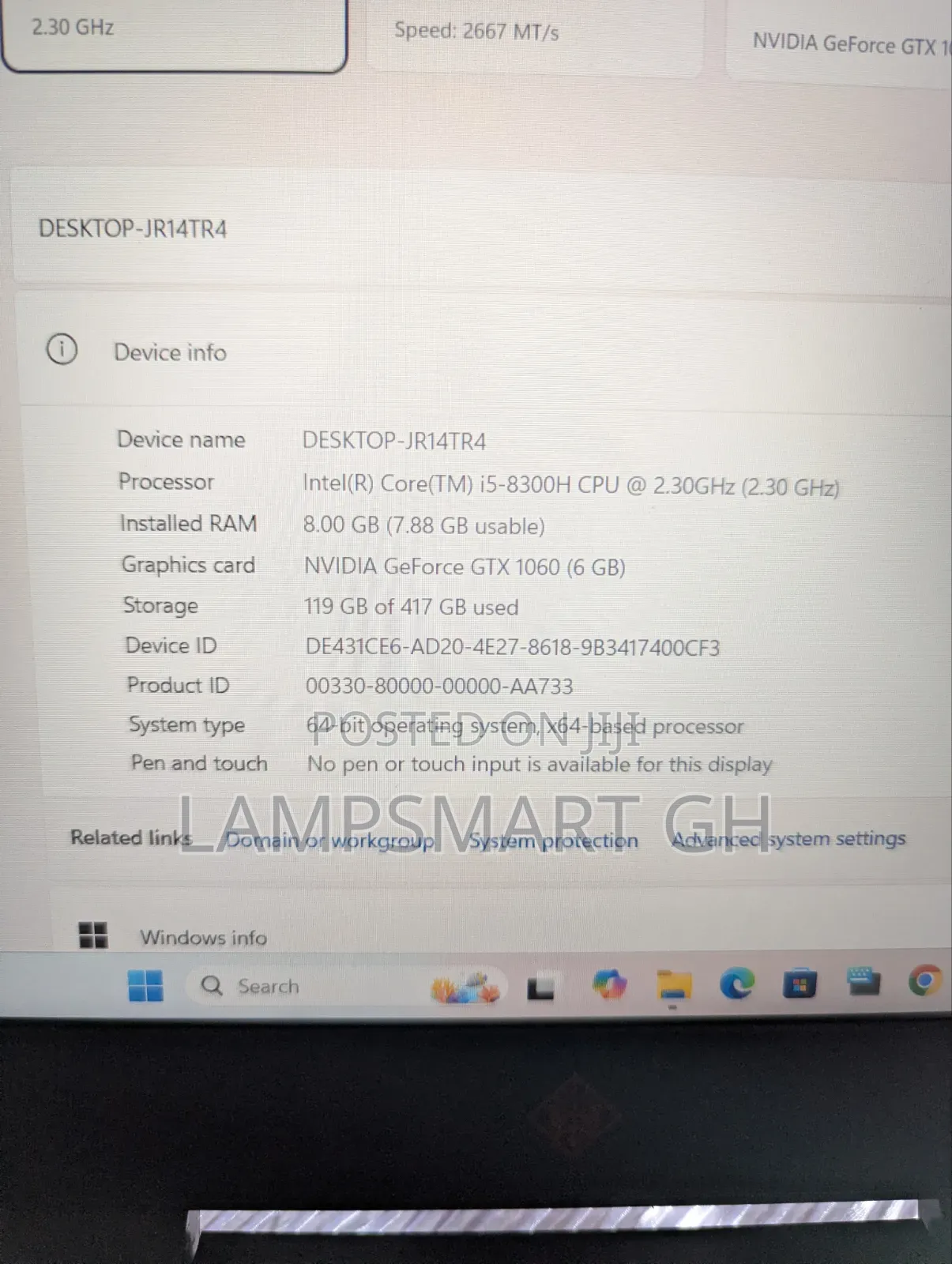 Laptop HP Omen 15 8GB Intel Core i5 HDD+SSD 500GB