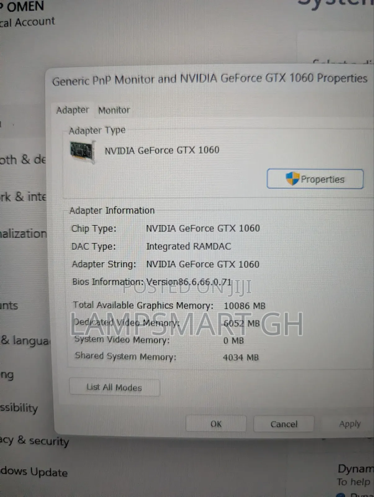 Laptop HP Omen 15 8GB Intel Core i5 HDD+SSD 500GB