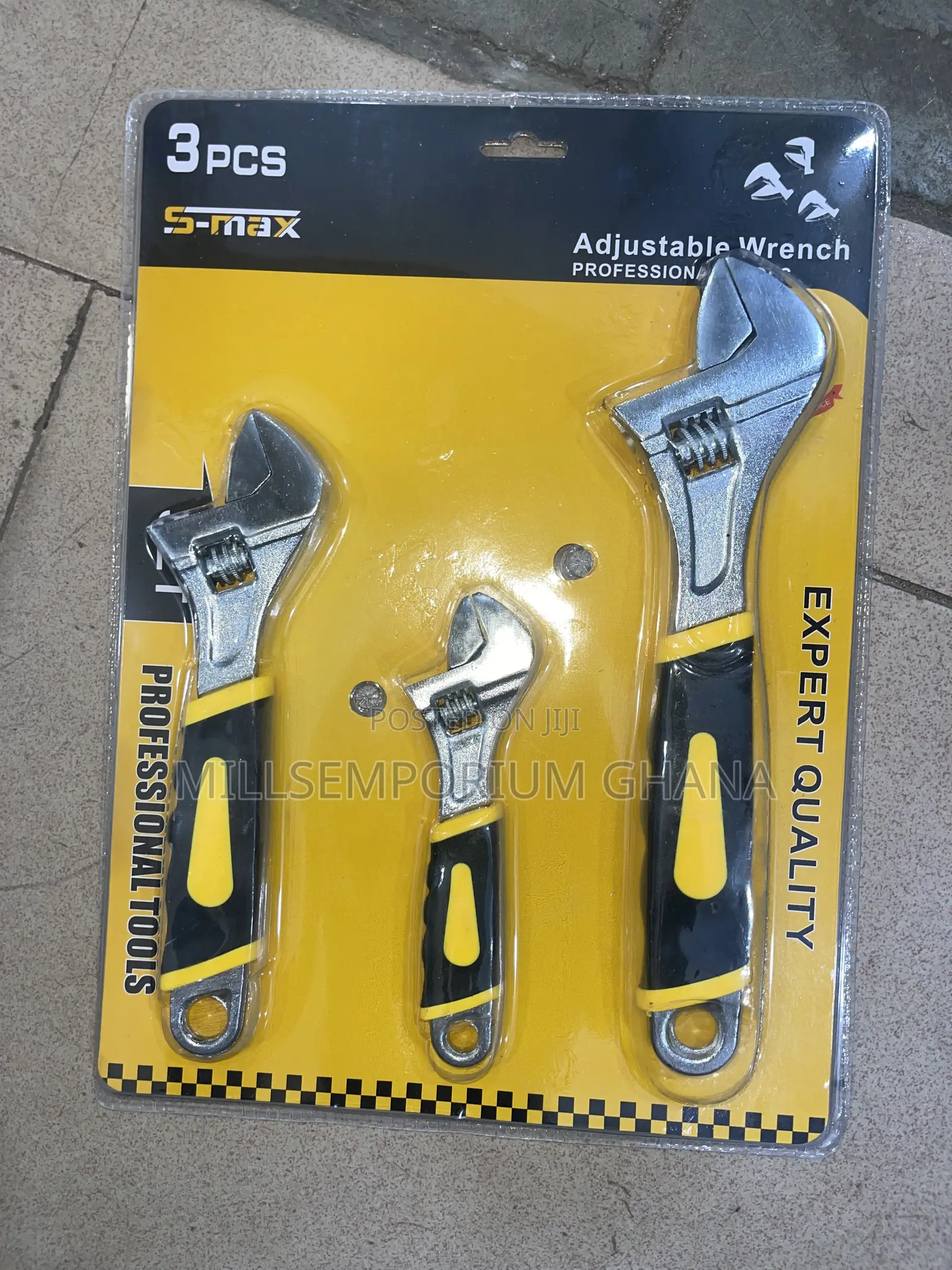3-Piece Adjustable Wrench Set Professional Tools | Millsemporiumghana