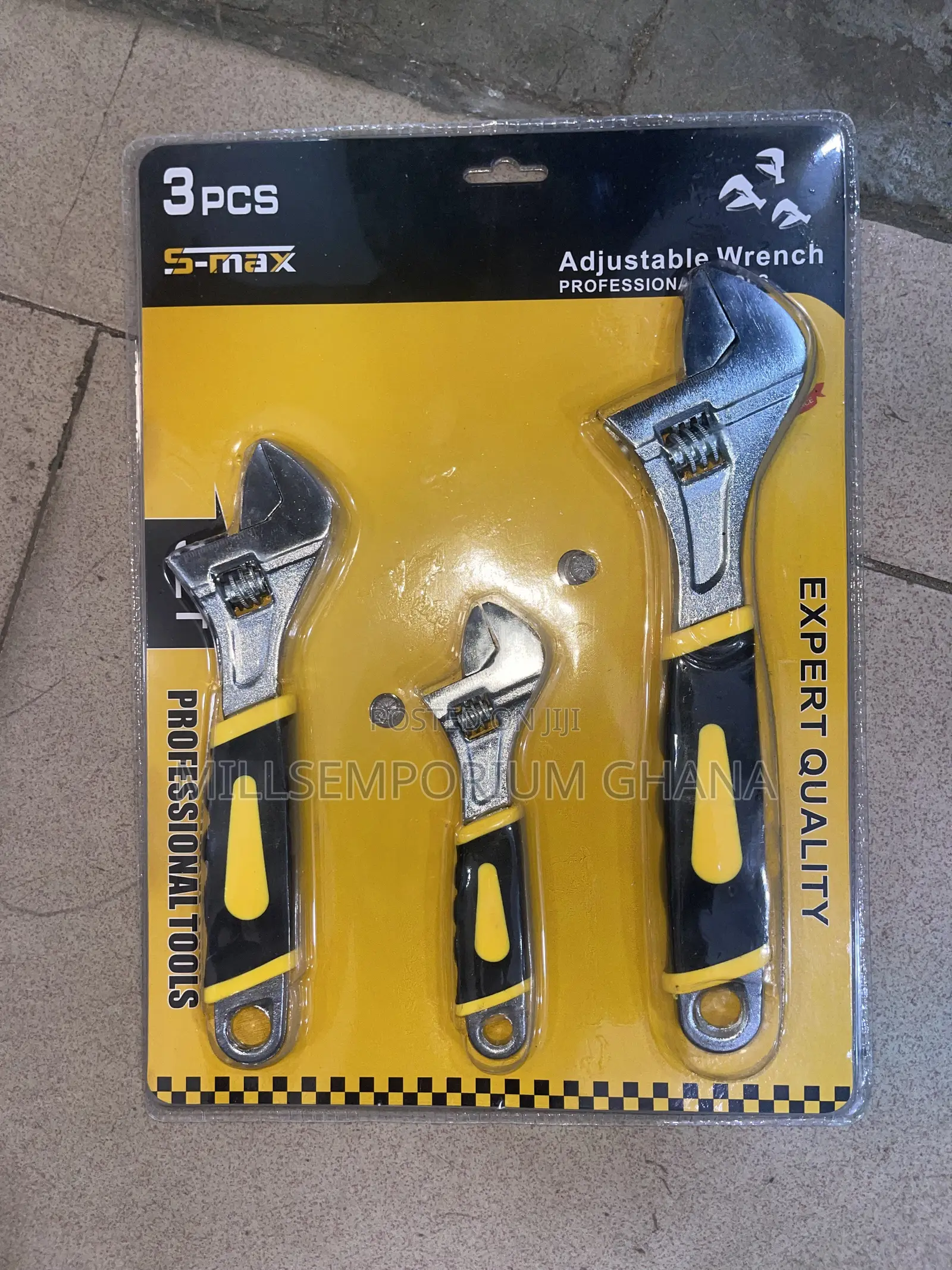 3-Piece Adjustable Wrench Set Professional Tools | Millsemporiumghana
