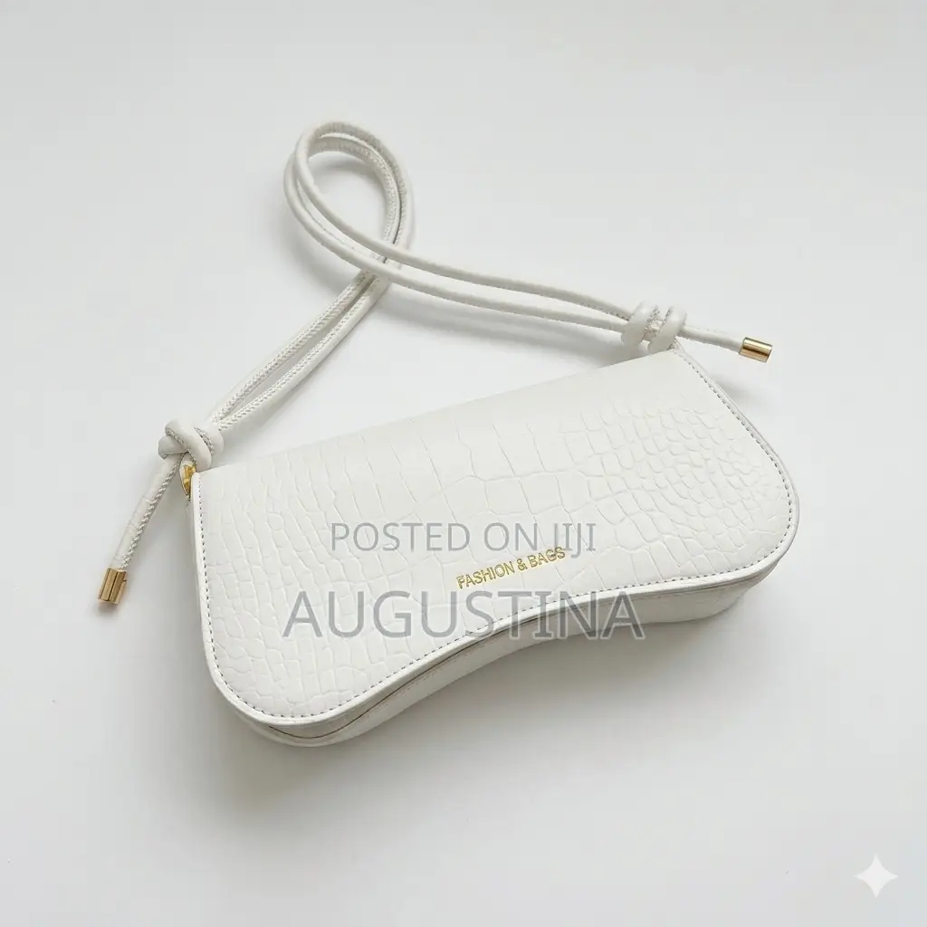 Trendy Crocodile Embossed Baguette Shoulder Bag