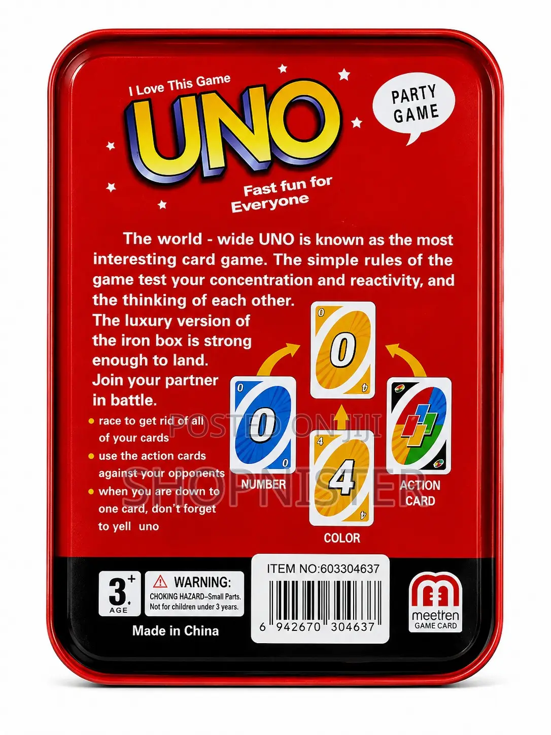 Uno Special Edition Card Tin
