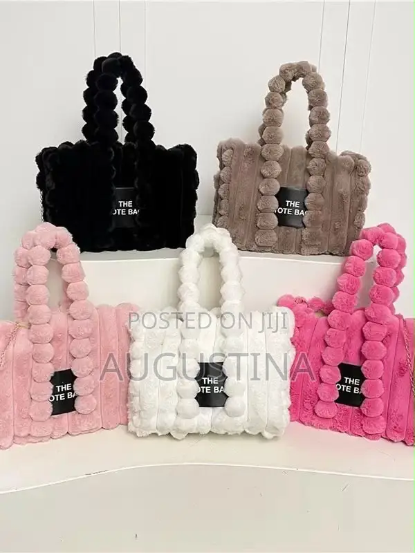 Plush Furry Tote Bags