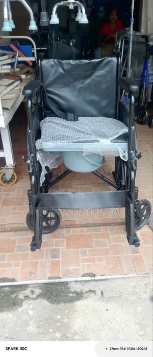 Commode Wheelchair (Strong and Portable)