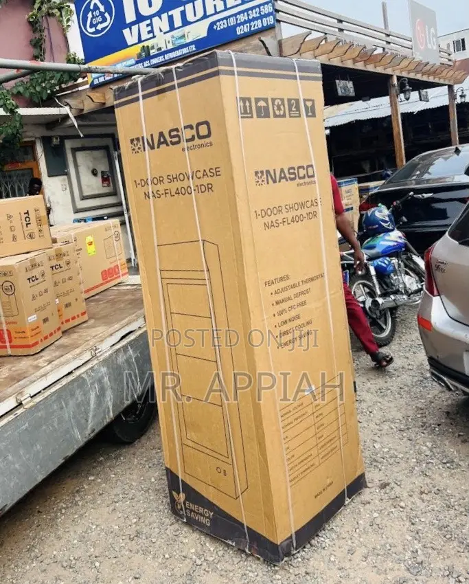 Classic Nasco Nas-Fl400-1dr-1 358l Electric Fridge(Glass Door)