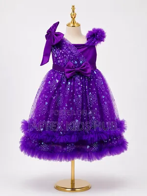 Girls Royal Purple Party Is Dress
