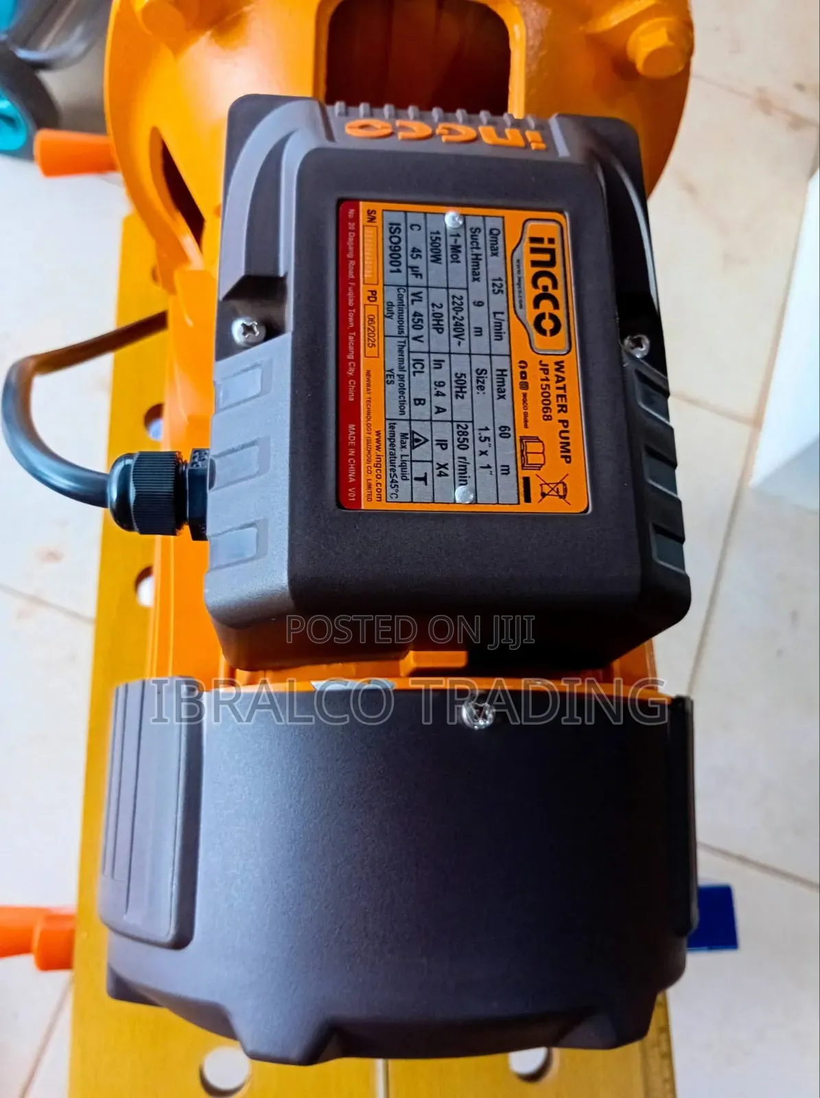 Ingco 2.0hp Water Pump