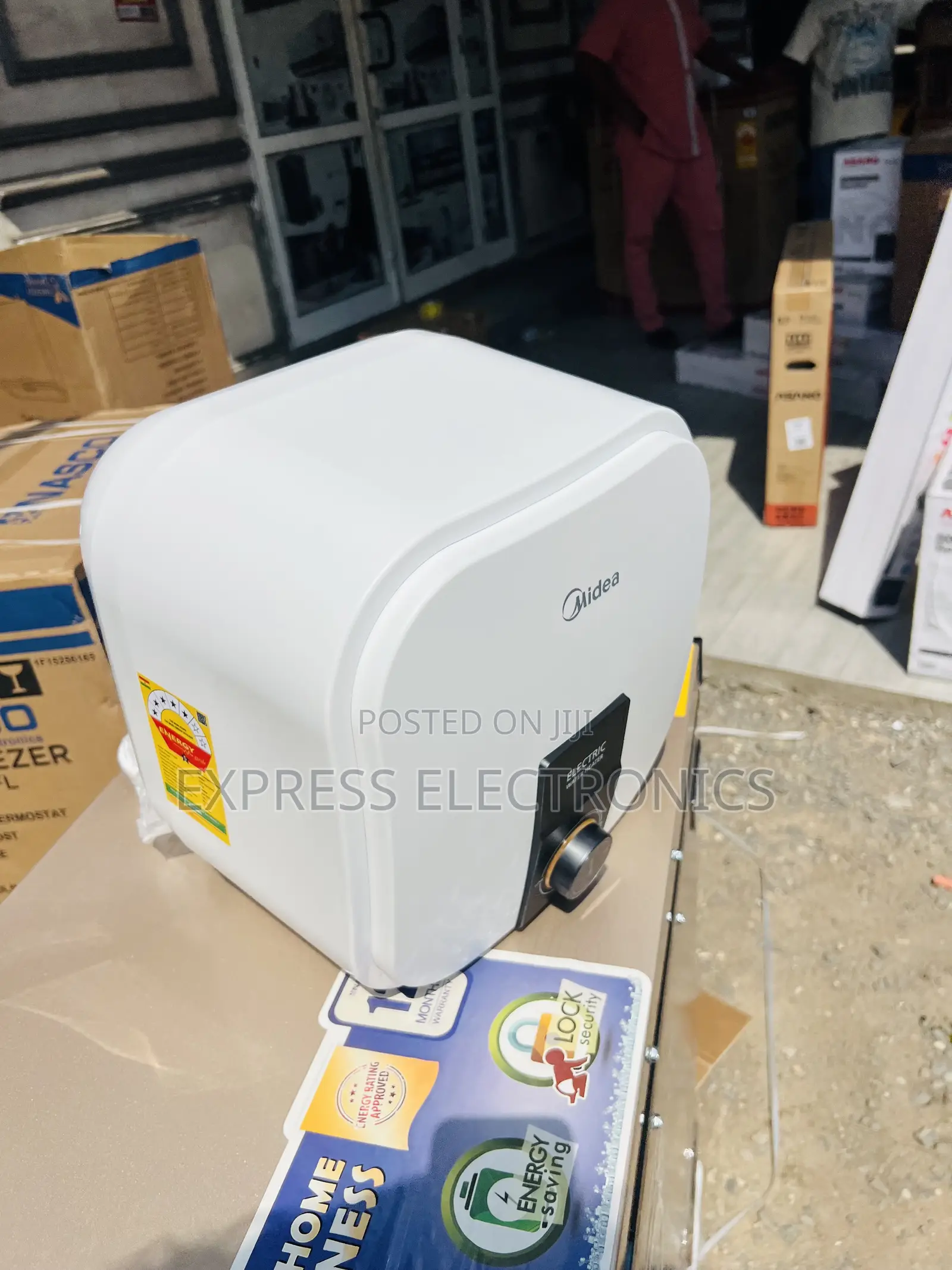 15l Water Heater Midea White Best at 10gig Store.