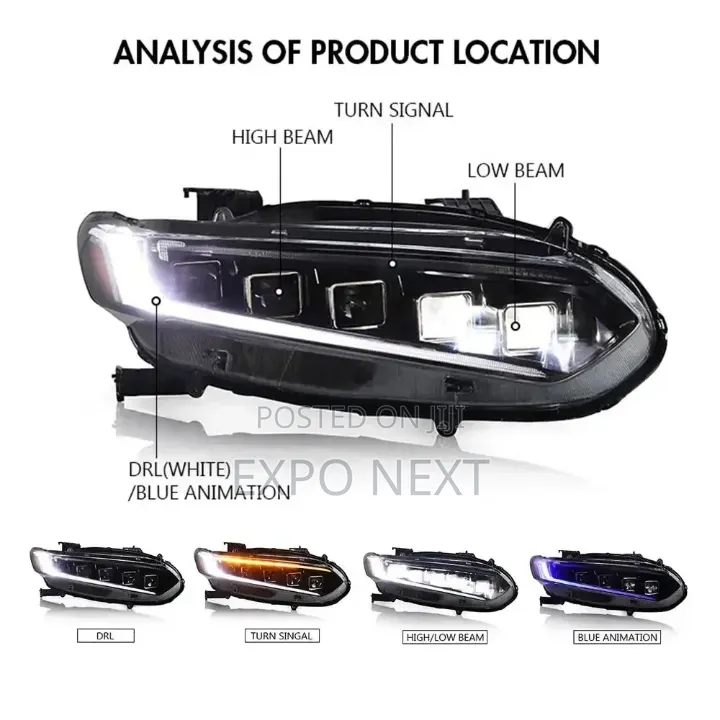 Honda Accord 10th Generation Led Headlight 2018-2022 New Upgraded