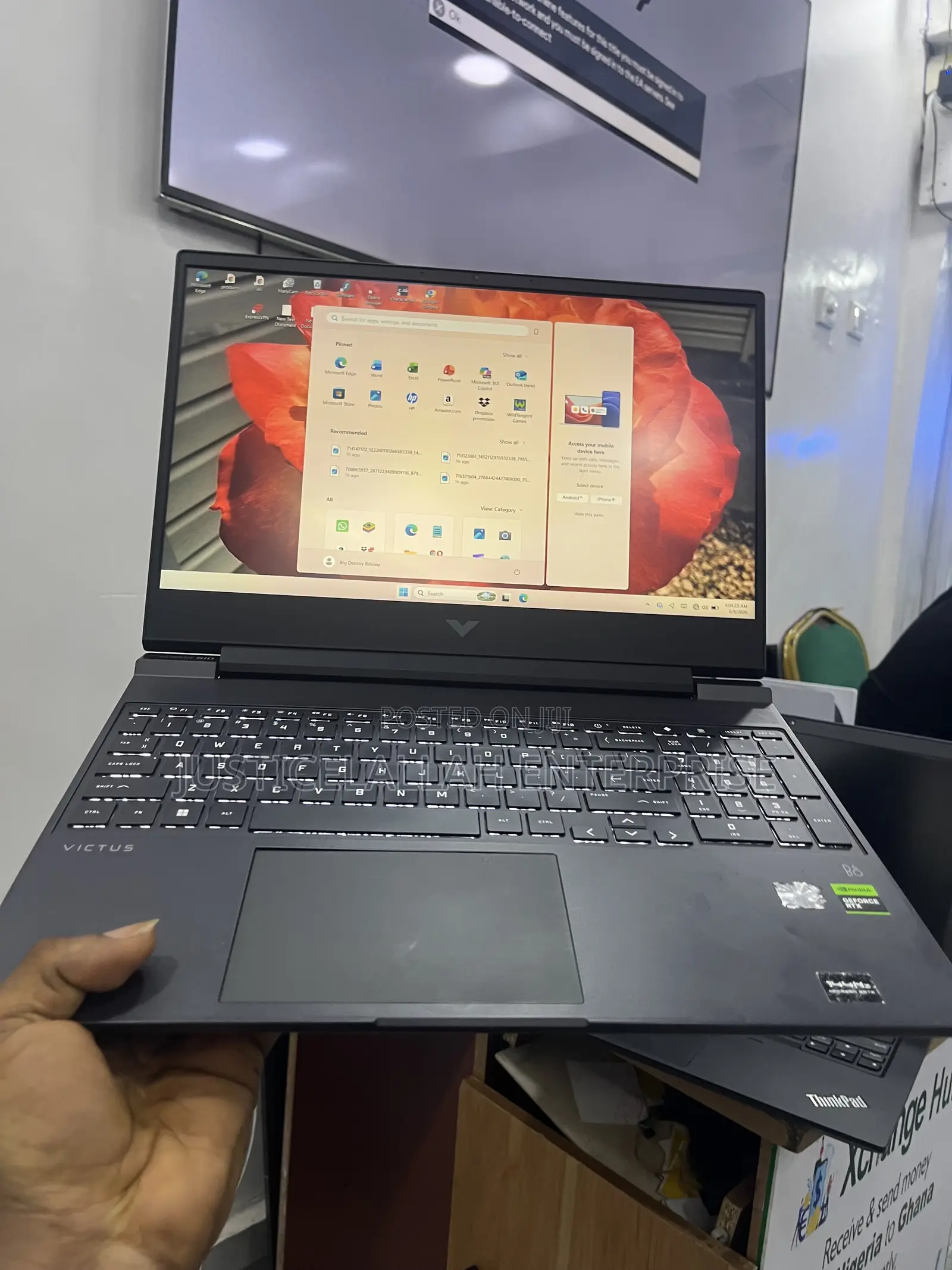 Laptop HP Victus 15 16GB AMD Ryzen 5 SSD 512GB