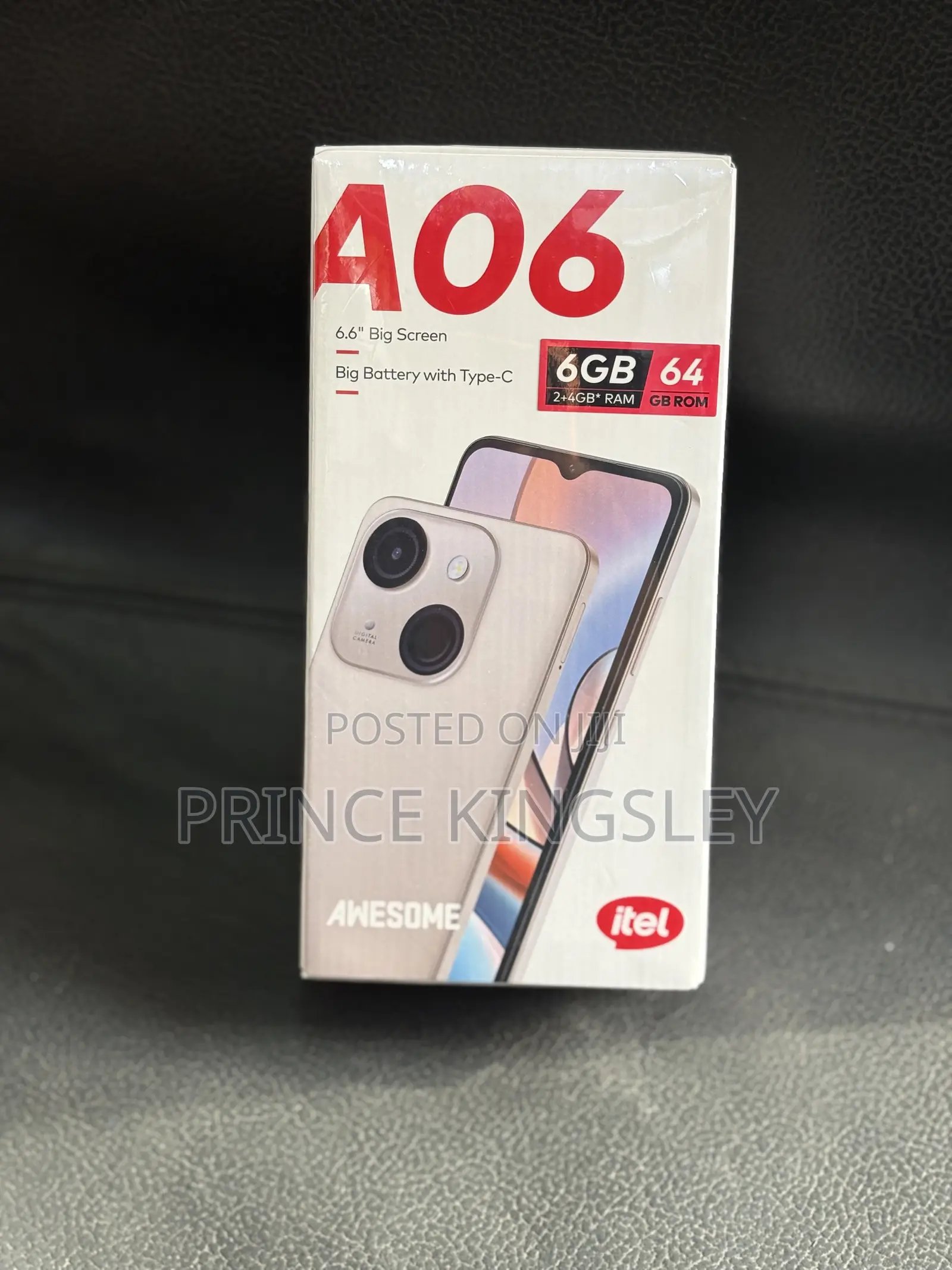 New Itel A06 64 GB Black