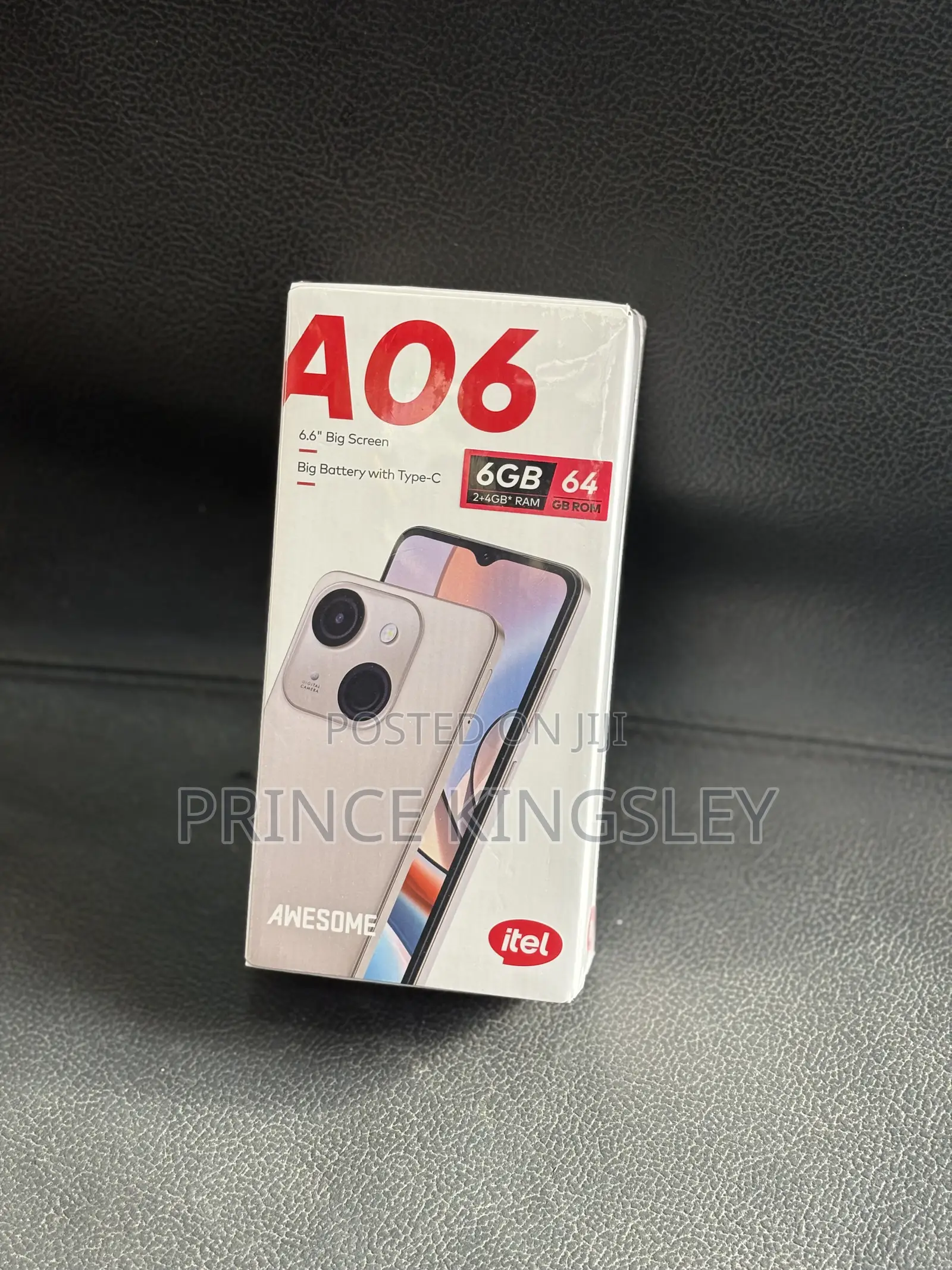 New Itel A06 64 GB Black