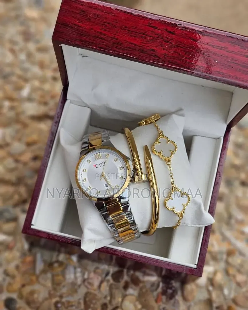 Classy Ladies Quality Watch and Bracelet Set.