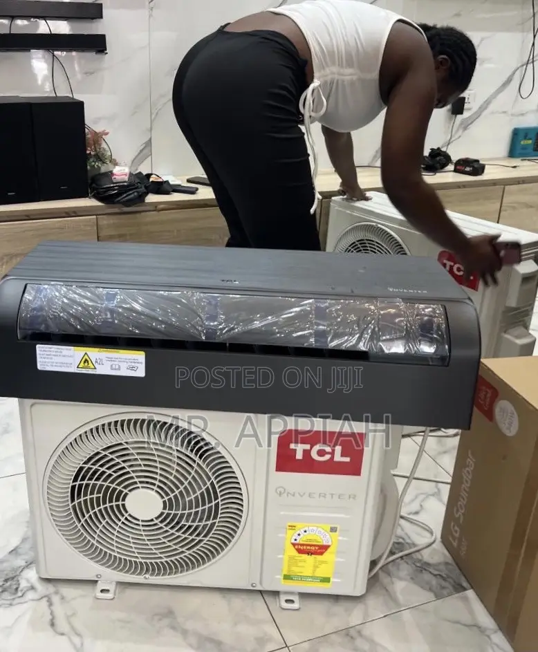 Shop Original TCL 1.5hp R410 Inverter Mirror Black 