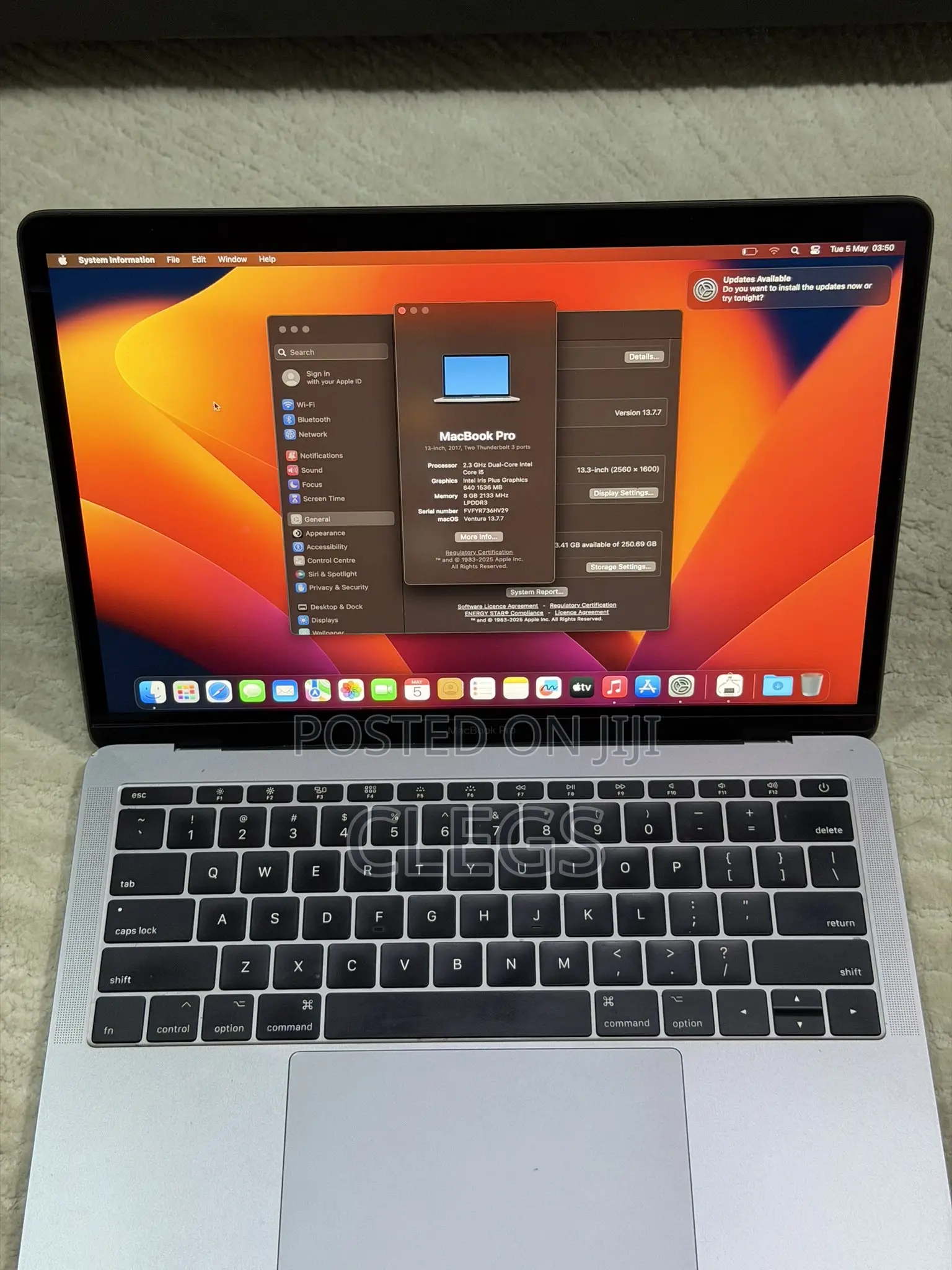 Laptop Apple MacBook Pro 2017 8GB Intel Core i5 SSD 128GB