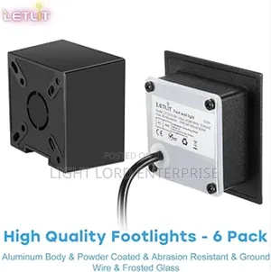 Foot Light Square Warm Color
