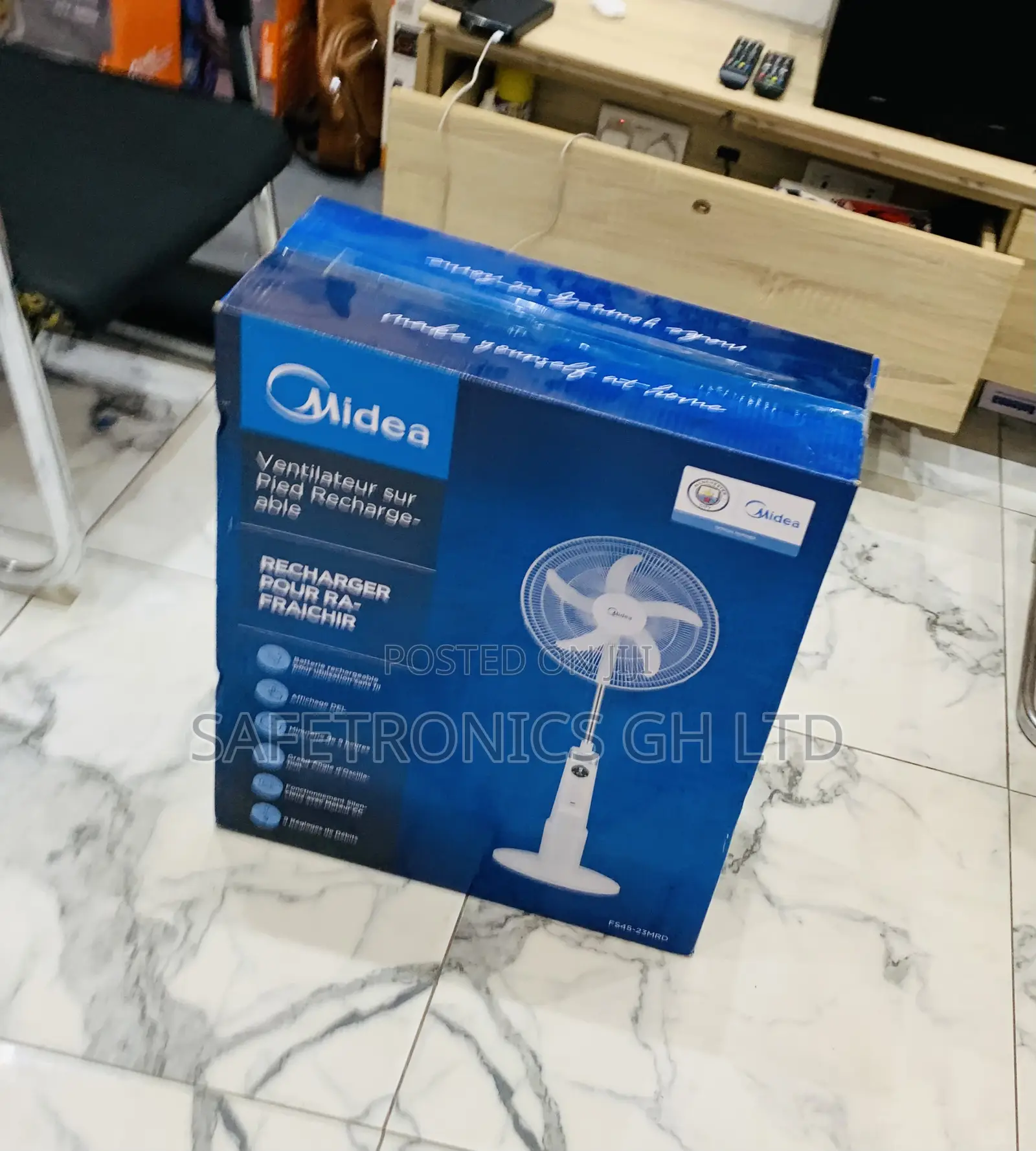 Check Out Midea 18-Inch Rechargeable Fan (Model Fs45-23mrd)