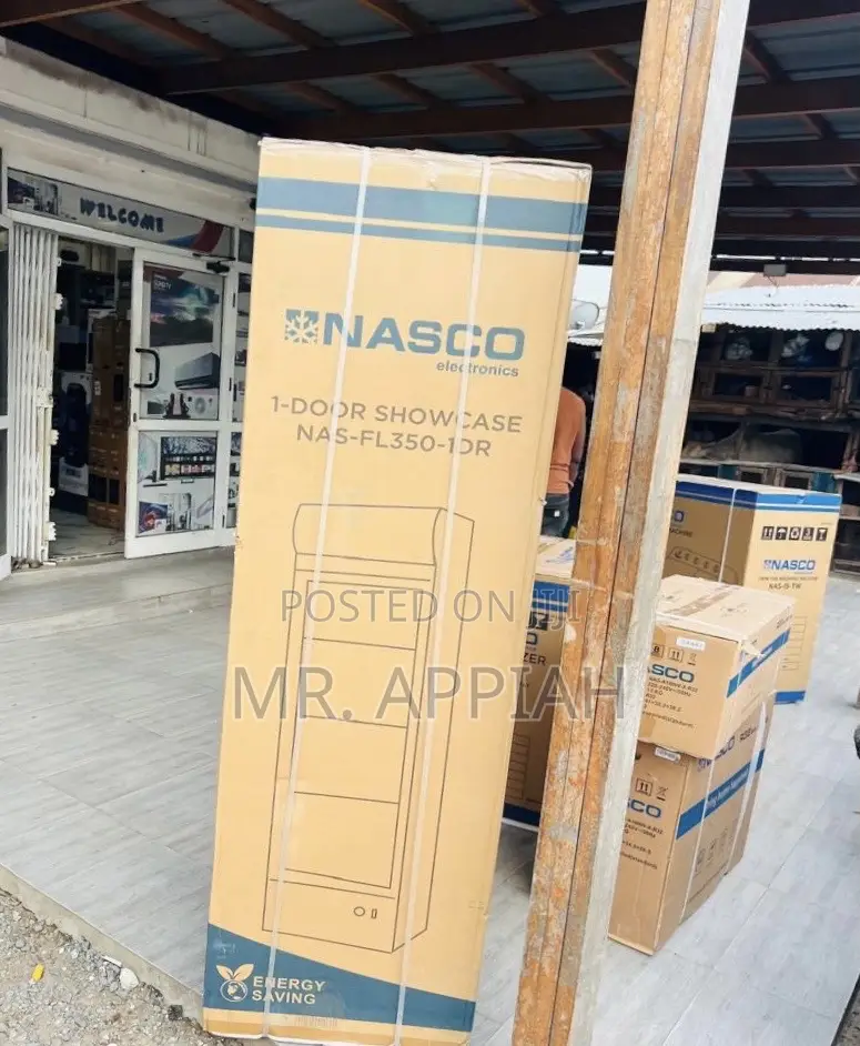 Sleek Nasco 288l Glass Door Electric Beverage Cooler 