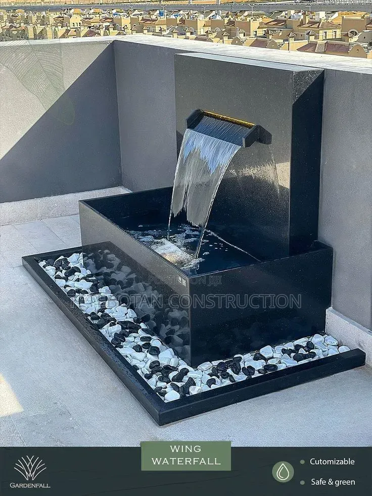 Custom Made Waterfalls Water Fountains Construction Installation