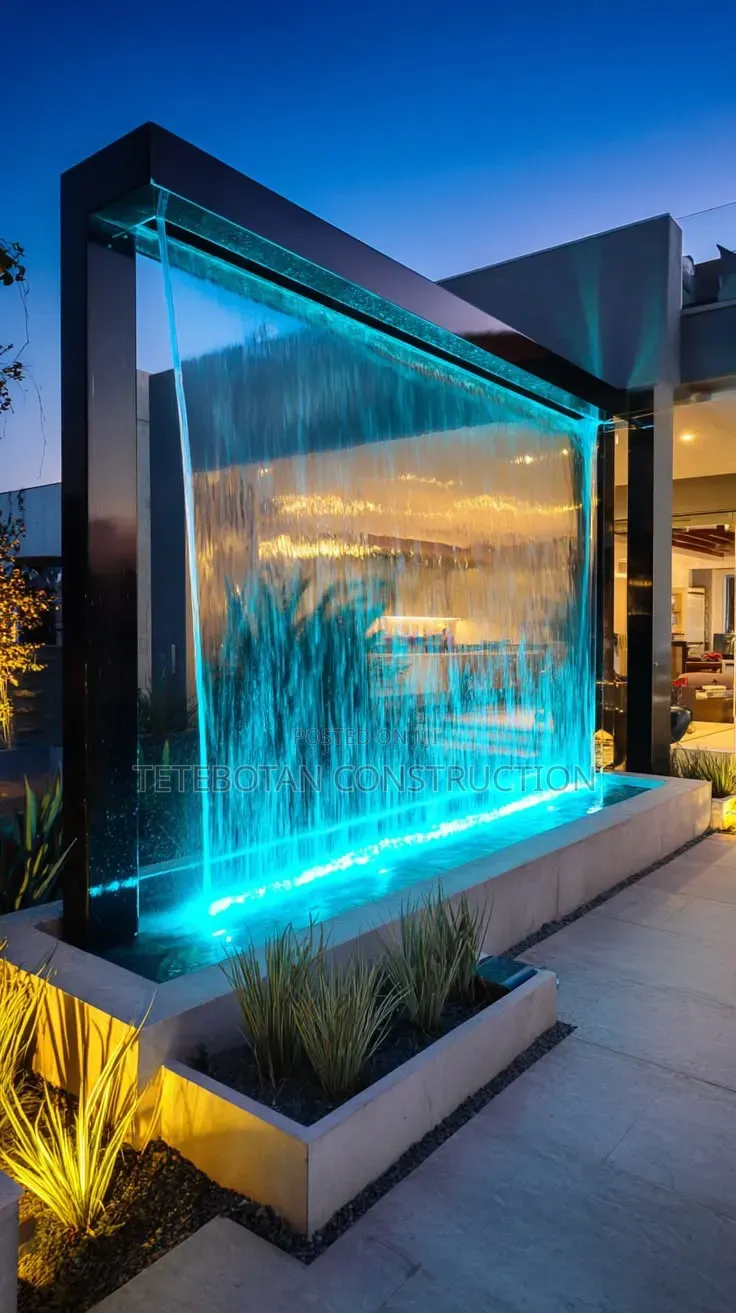 Custom Made Waterfalls Water Fountains Construction Installation