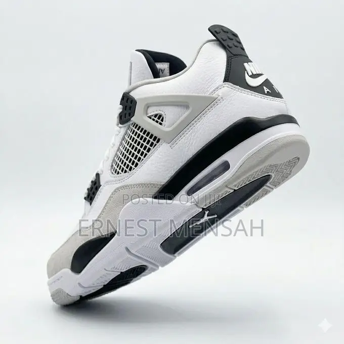 Air Jordan 4 Retro Sneakers White -Black