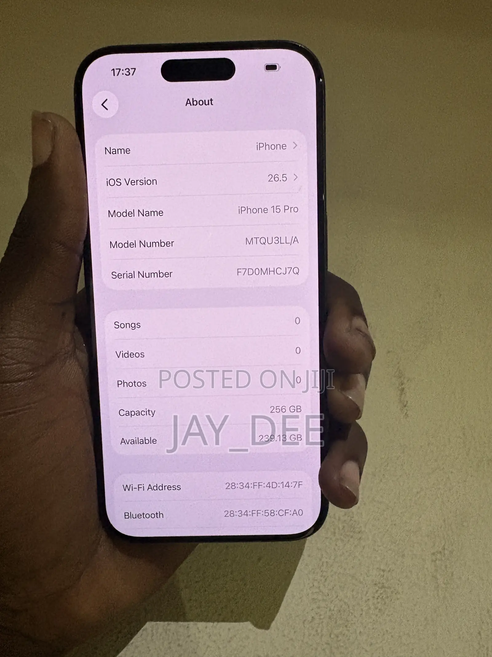 Apple iPhone 15 Pro 256 GB Black