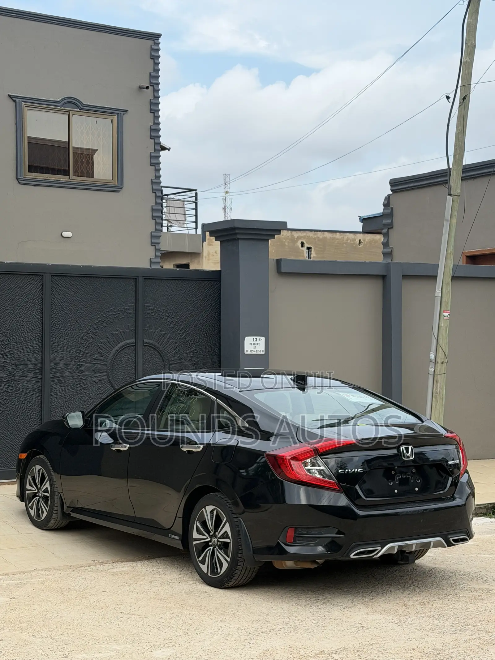 Honda Civic Touring 4dr Sedan (1.5L 4cyl) 2016 Black