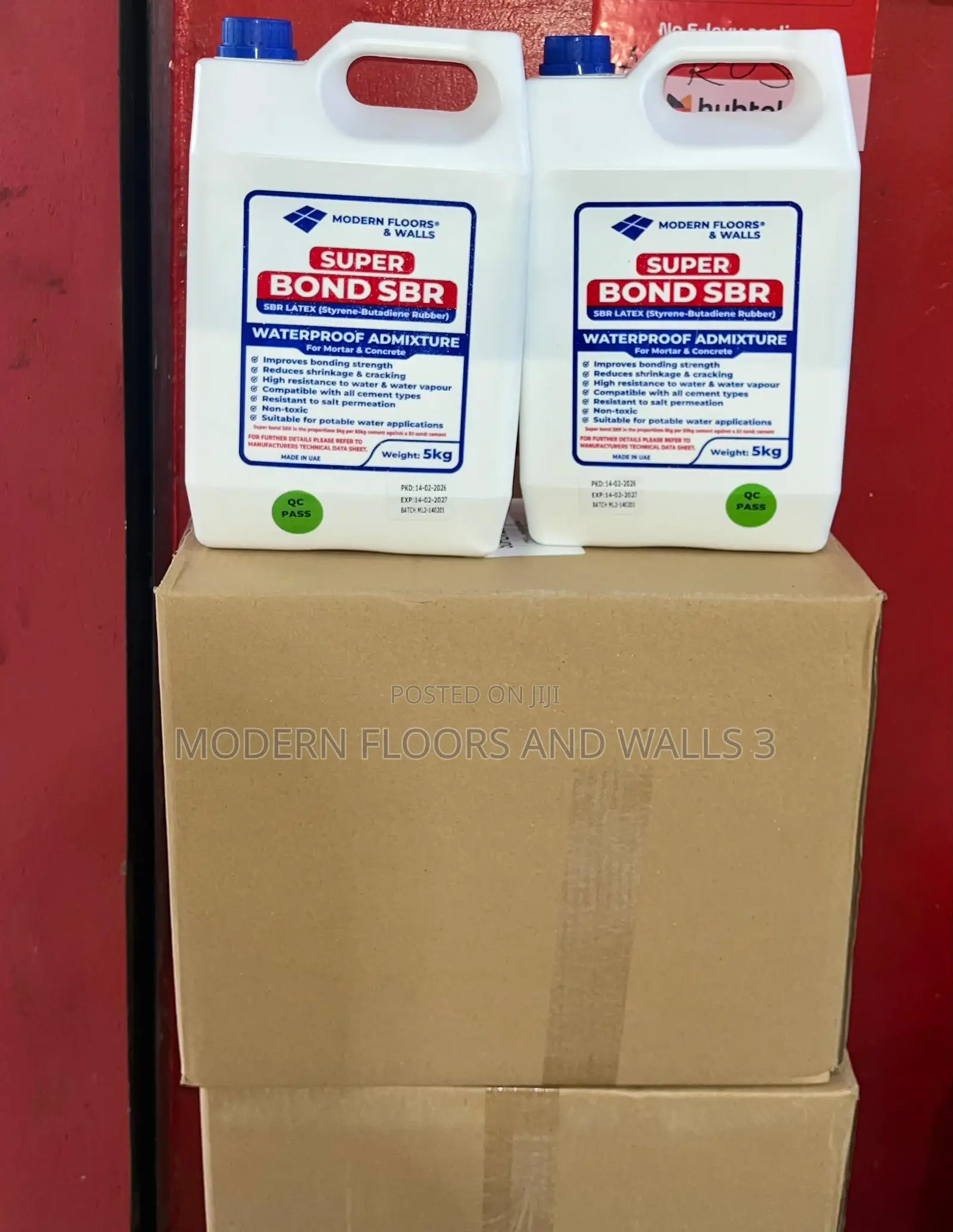 5l Super Bond SBR Latex Waterproof Admixture - Mortar and Concrete