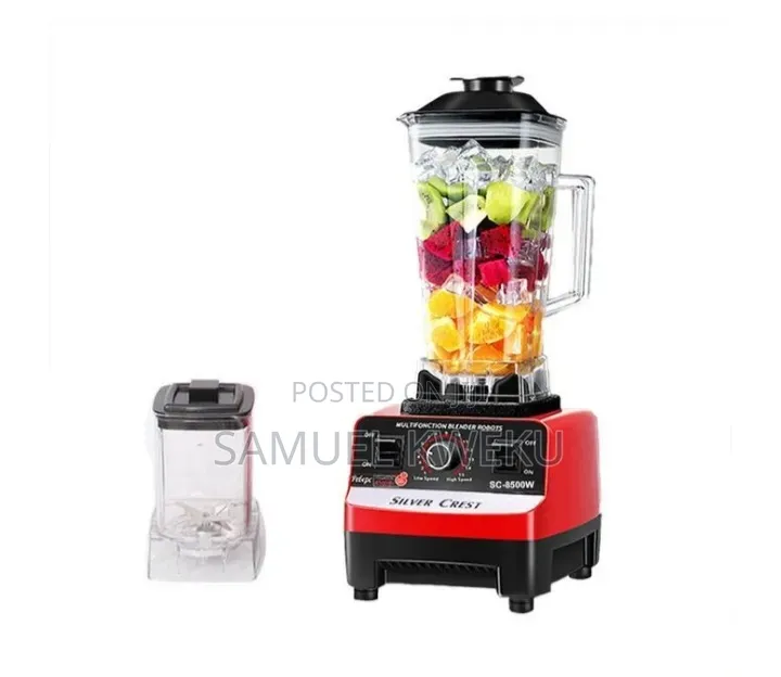 Silver Crest 2l Industrial Food Crusher Blender With 2-Jar