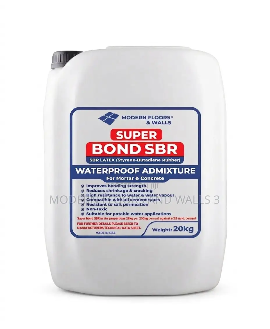 20l Super Bond SBR Latex Waterproof Admixture - Mortar and Concrete